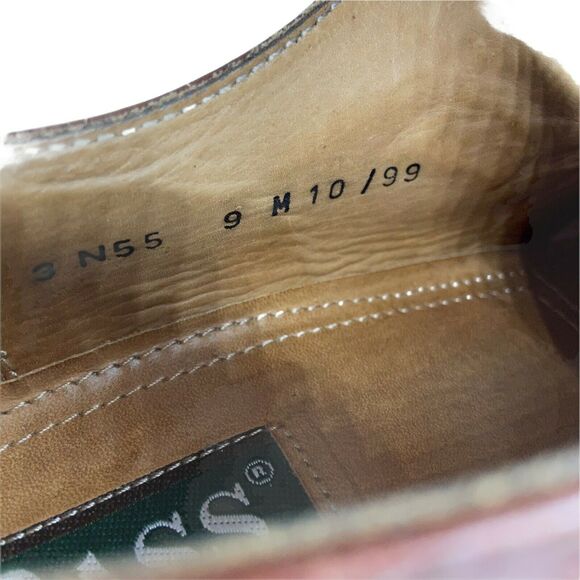 Bass Oxford Dress Size 9 M Shoes Men\'s Brown Leather Almond Toe Monk Strap main image 12